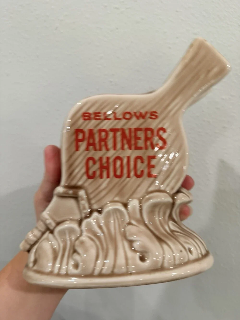 Bellows Partners Choice Whiskey Decanter Empty Collectible Vintage